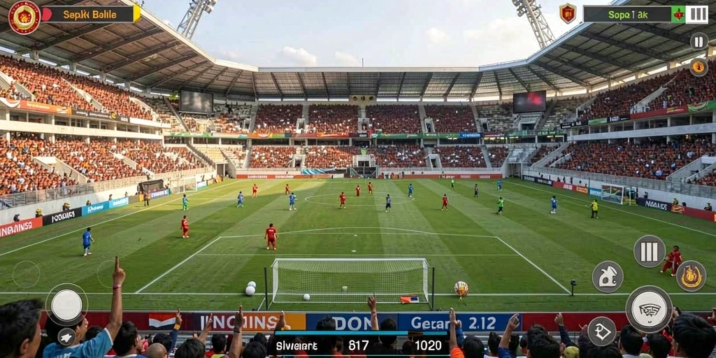 Tampilan permainan yang menarik dan interaktif.