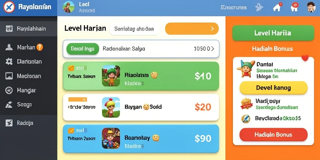 Tampilan awal yang menarik dan informatif.