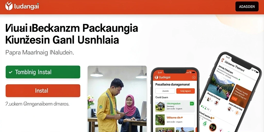 Tampilan awal aplikasi yang menarik dan mudah digunakan.