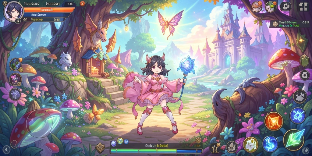 Tampilan antarmuka game yang modern dan menarik.