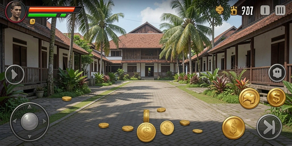 Tampilan menu utama yang menarik dan mudah dinavigasi.